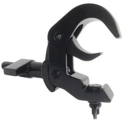 Best Sale 🎉 Global Truss QUICK-RIG-CLAMP-BLK Heavy Duty Low Profile Hook Style Clamp For 2" Pipe, Max Load 550 Lbs, Black ⭐