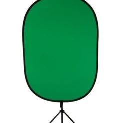 Hot Sale ⭐ On-Stage VSM3000-GREEN-SCREEN Free-Standing Oval Green Screen Kit (58"x40") ⌛